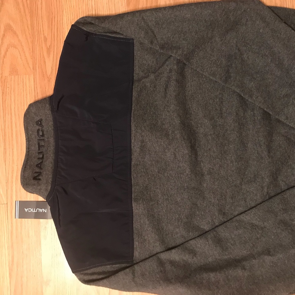 Nautica Men’s grey 1/4 zip